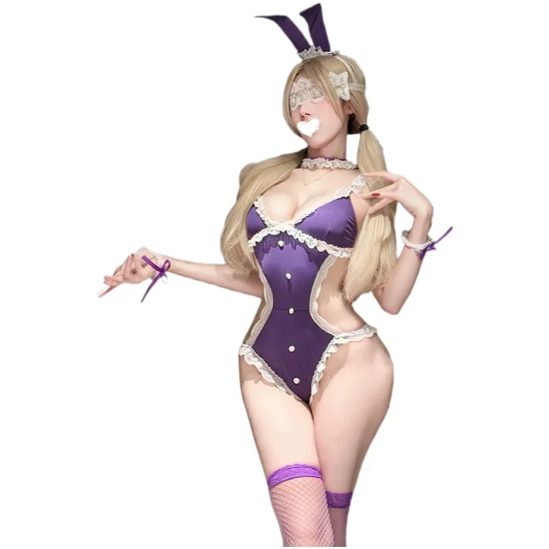 Sexy Bodysuits With Deep V-neck Bunny Girl Role-play Pure Desire Hollow-out Open-crotch Bodysuits Pure Desire For Woman M3EH
Sexy Bodysuits With Deep V-neck Bunny Girl Role-play Pure Desire Hollow-out Open-crotch Bodysuits Pure Desire For Woman M3EH