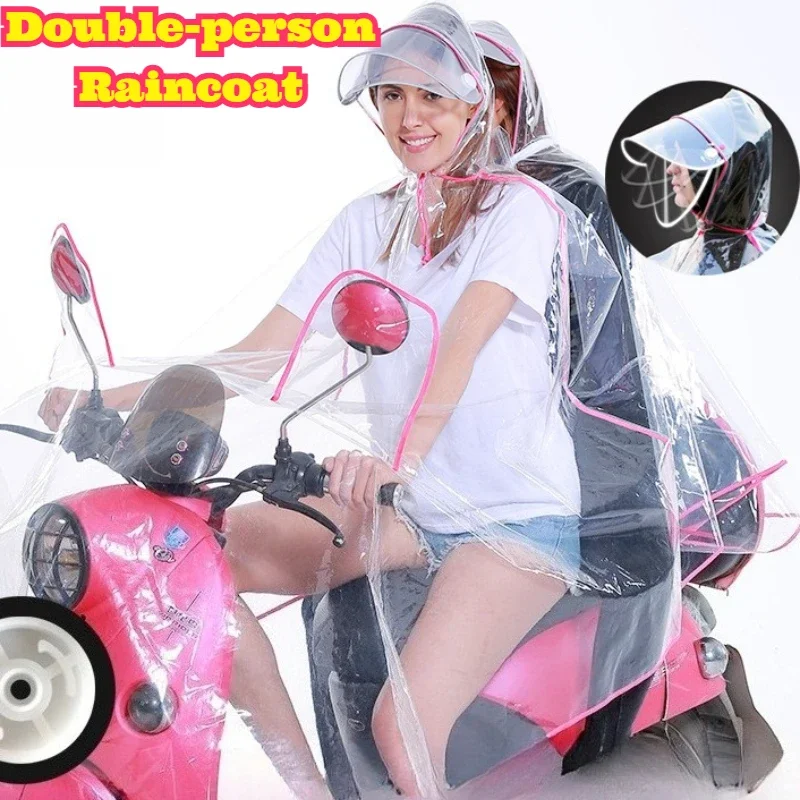 Transparent EVA Double Rain Cover Double Hood Bike Scooter Motorcycle Thickened Waterproof Riding Shield Unisex Commute Travel
Transparent EVA Double Rain Cover Double Hood Bike Scooter Motorcycle Thickened Waterproof Riding Shield Unisex Commute Travel