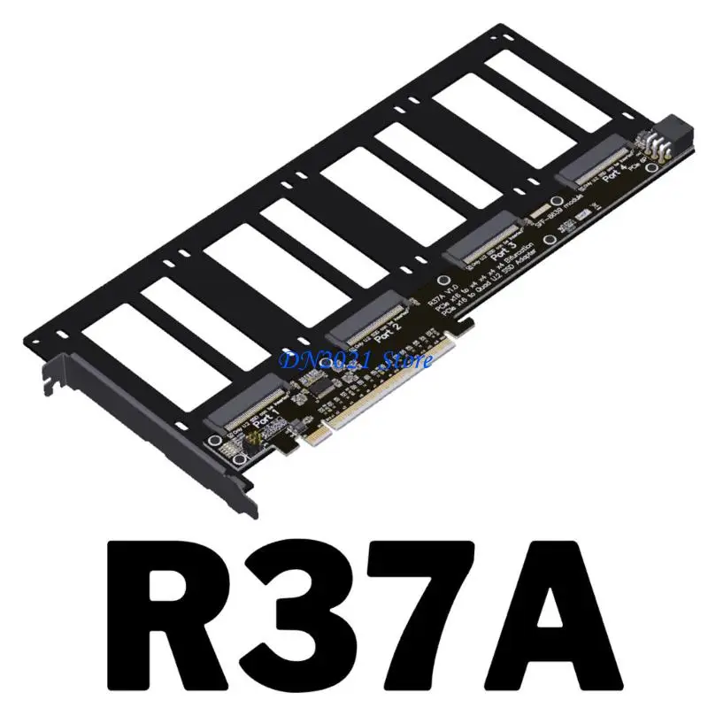 F3KE PCIE 5.0 X16 to 4 Port EDSFF Hard Drive Split Adapter Expansion Card 1 Drive 4 Data Transfer Card for E1.S E3.S
F3KE PCIE 5.0 X16 to 4 Port EDSFF Hard Drive Split Adapter Expansion Card 1 Drive 4 Data Transfer Card for E1.S E3.S