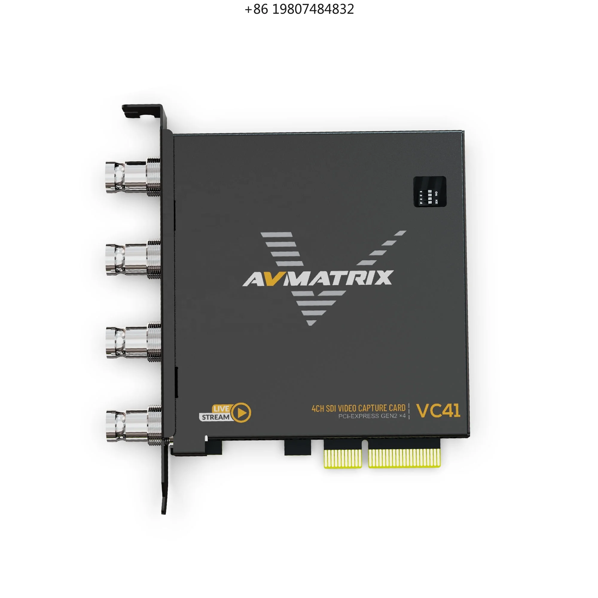 Capture Card 2.5GB/s Transfer Bandwidth for Live Streaming VC41 HD 4-Channel PCIe SDI Video Game Digital
Capture Card 2.5GB/s Transfer Bandwidth for Live Streaming VC41 HD 4-Channel PCIe SDI Video Game Digital