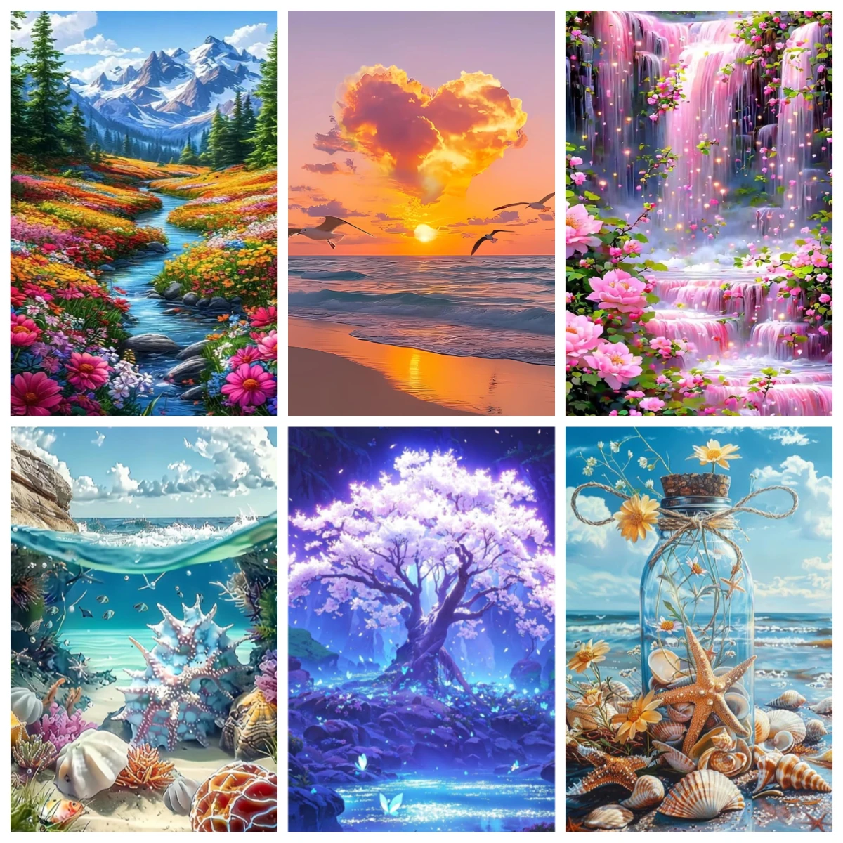 DIY 5D Summer Diamond Painting Set, with a seaside landscape design, is suitable for adults and beginners.
DIY 5D Summer Diamond Painting Set, with a seaside landscape design, is suitable for adults and beginners.