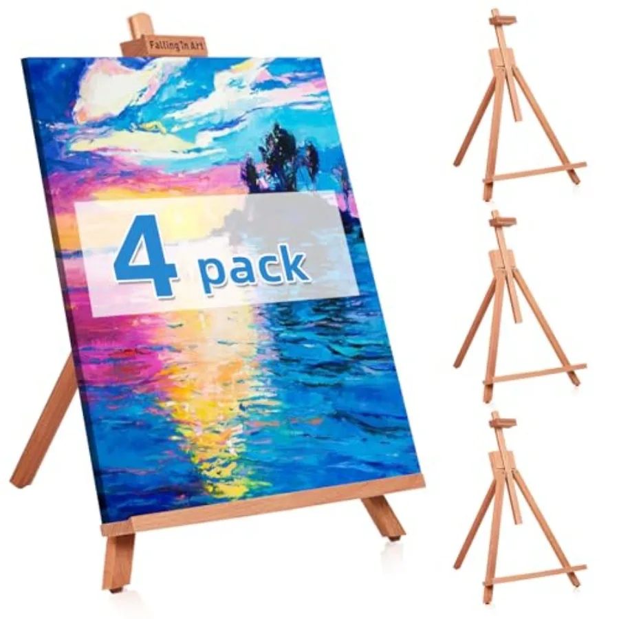 Beechwood 25'' Tabletop Easel Display Stand Set for Painting- Holding Canvas Up to 22 1/2 Inches High, 4 Pack Artist A-Frame Tr
Beechwood 25'' Tabletop Easel Display Stand Set for Painting- Holding Canvas Up to 22 1/2 Inches High, 4 Pack Artist A-Frame Tr