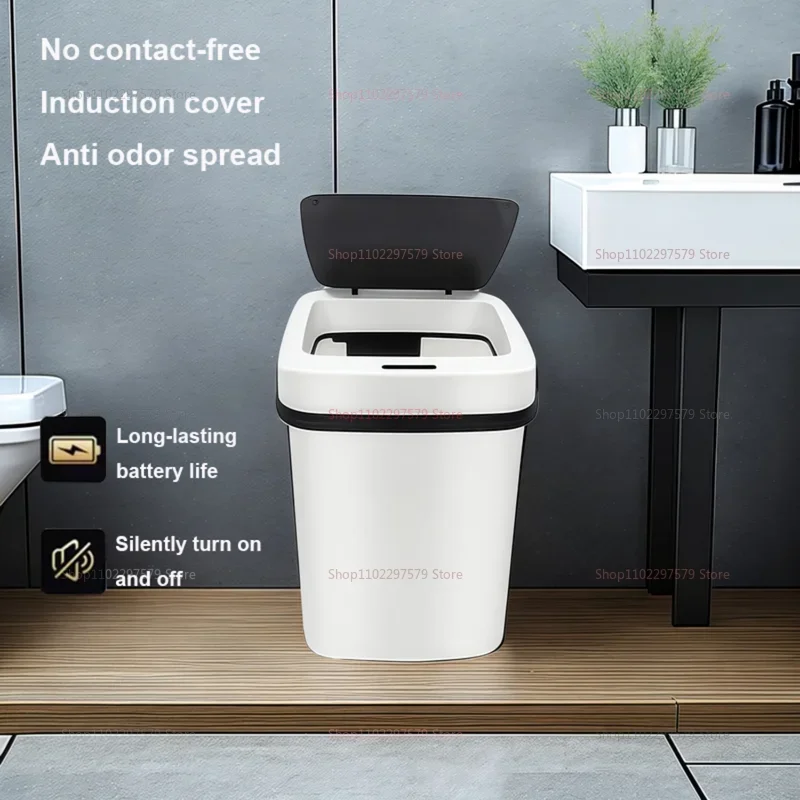 Smart Touchless Trash Can 13L Automatic Sensor Garbage Bin Waterproof Kitchen Bathroom Toilet Waste Bin for Living Room Bedroom
Smart Touchless Trash Can 13L Automatic Sensor Garbage Bin Waterproof Kitchen Bathroom Toilet Waste Bin for Living Room Bedroom