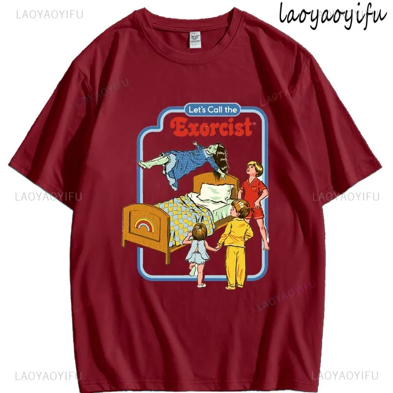 Let's Call The Exorcist Theme New Casual T-shirt 100%Cotton Loose Men's Women's Summer Street Fashion Simple Round Neck Tee
Let's Call The Exorcist Theme New Casual T-shirt 100%Cotton Loose Men's Women's Summer Street Fashion Simple Round Neck Tee
