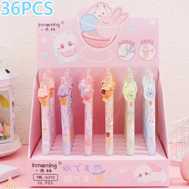 36 Pcs/Box Kawaii Milk Tea Rabbit Erasable Gel Pen Cute 0.5mm Black Ink Signature Pens School Writing Office Supplies Wholesale
36 Pcs/Box Kawaii Milk Tea Rabbit Erasable Gel Pen Cute 0.5mm Black Ink Signature Pens School Writing Office Supplies Wholesale