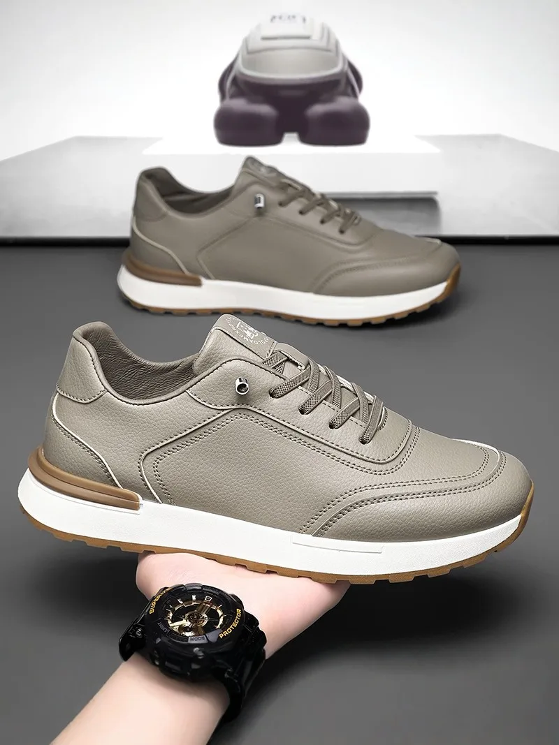 Men's Casual Slip-On Leather Surface Work Shoes Spring Autumn Seasonal Wear-Resistant Thick Bottom round Toe Rubber Outsole
Men's Casual Slip-On Leather Surface Work Shoes Spring Autumn Seasonal Wear-Resistant Thick Bottom round Toe Rubber Outsole