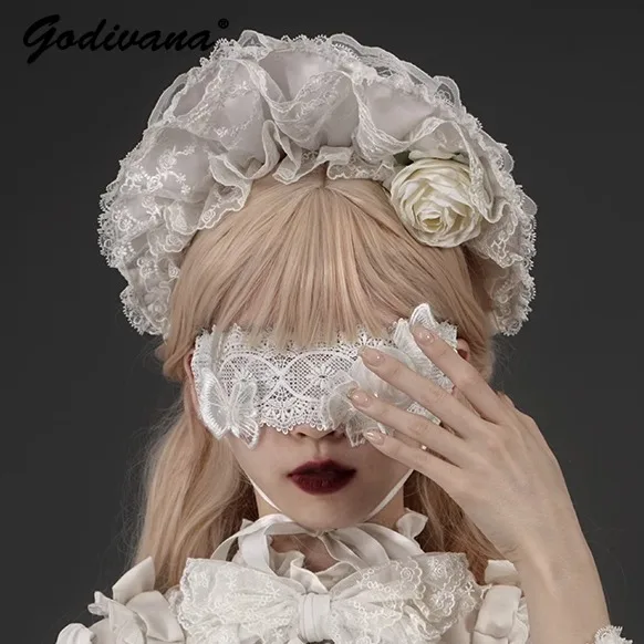 Original Lolita Headwear Girl Women's Cosplay Headdress Delicate Lace Embroidery Bnt
Original Lolita Headwear Girl Women's Cosplay Headdress Delicate Lace Embroidery Bnt