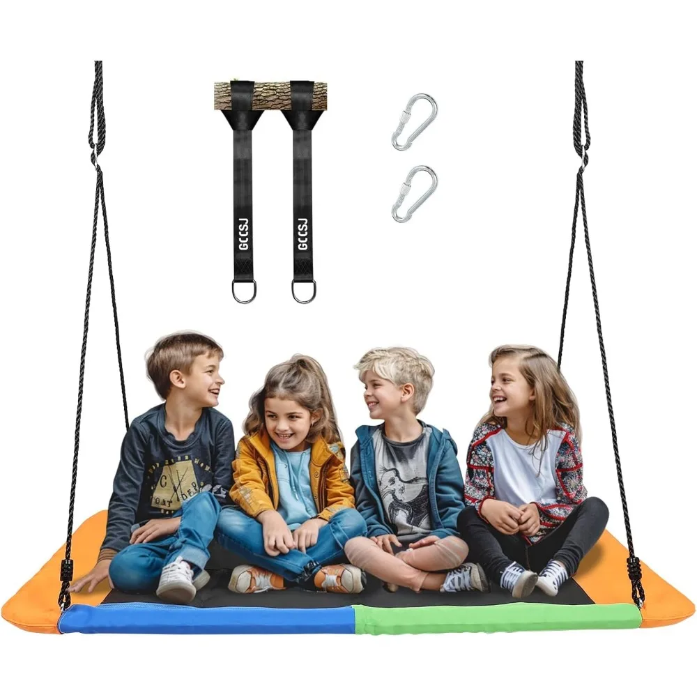 800lb 60" Large Platform Outdoor Tree Swing for Kids and Adults with 2pcs Tree Hanging Straps
800lb 60" Large Platform Outdoor Tree Swing for Kids and Adults with 2pcs Tree Hanging Straps