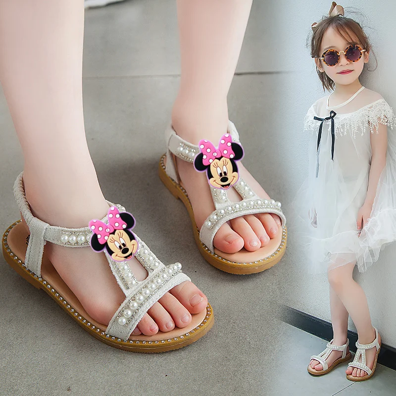 Summer New Baby Princess Beach Shoes slippers Disney minnie cartoon Mickey Mouse Kids Girl Pearl Sandals
Summer New Baby Princess Beach Shoes slippers Disney minnie cartoon Mickey Mouse Kids Girl Pearl Sandals
