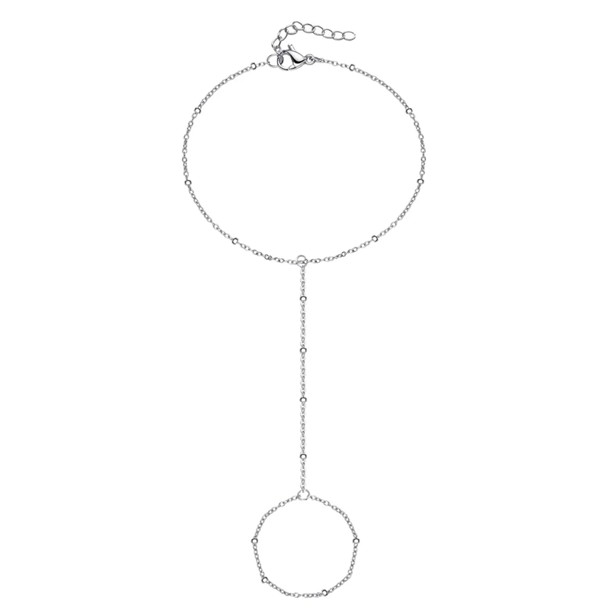 Silver Hand Chain Bracelet Ring Bracelet Hand Chain Adjustable Finger Ring Bracelet for
Silver Hand Chain Bracelet Ring Bracelet Hand Chain Adjustable Finger Ring Bracelet for
