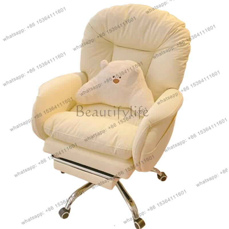 Стул с регулируемыми колесами, удобное кресло для руководителя, бежевое, белое, поворотное, портативное, для учебы, мебель Sillas De Oficina
Стул с регулируемыми колесами, удобное кресло для руководителя, бежевое, белое, поворотное, портативное, для учебы, мебель Sillas De Oficina