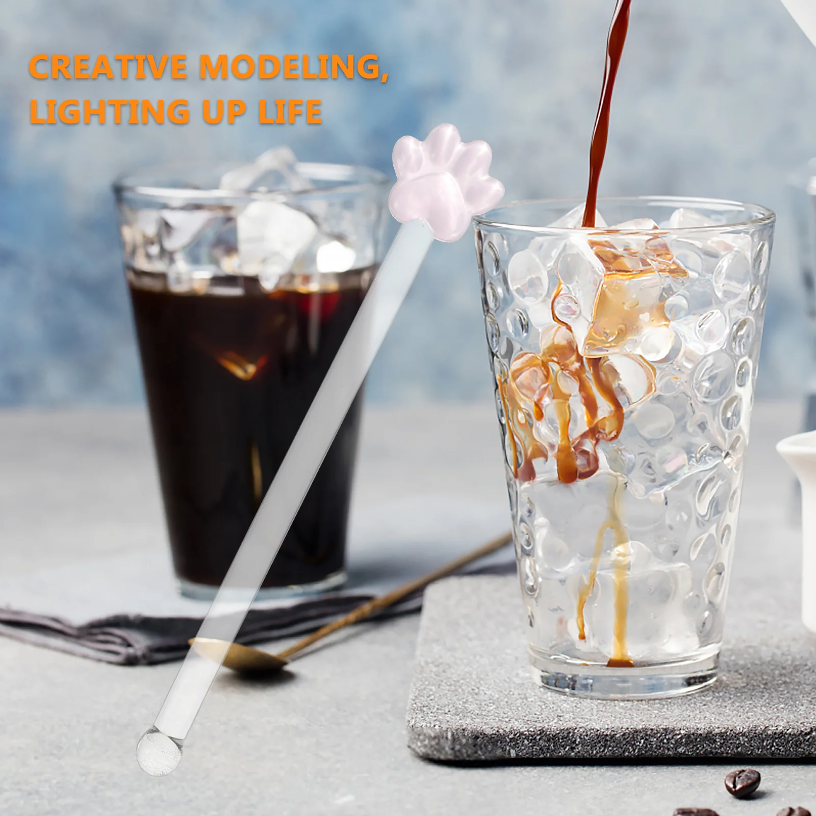 6Pcs Glass Cat Claw Stirring Sticks Transparent Assorted Colors Long Handle Cocktail Coffee Juice Mixers Glass Stirring Rod
6Pcs Glass Cat Claw Stirring Sticks Transparent Assorted Colors Long Handle Cocktail Coffee Juice Mixers Glass Stirring Rod