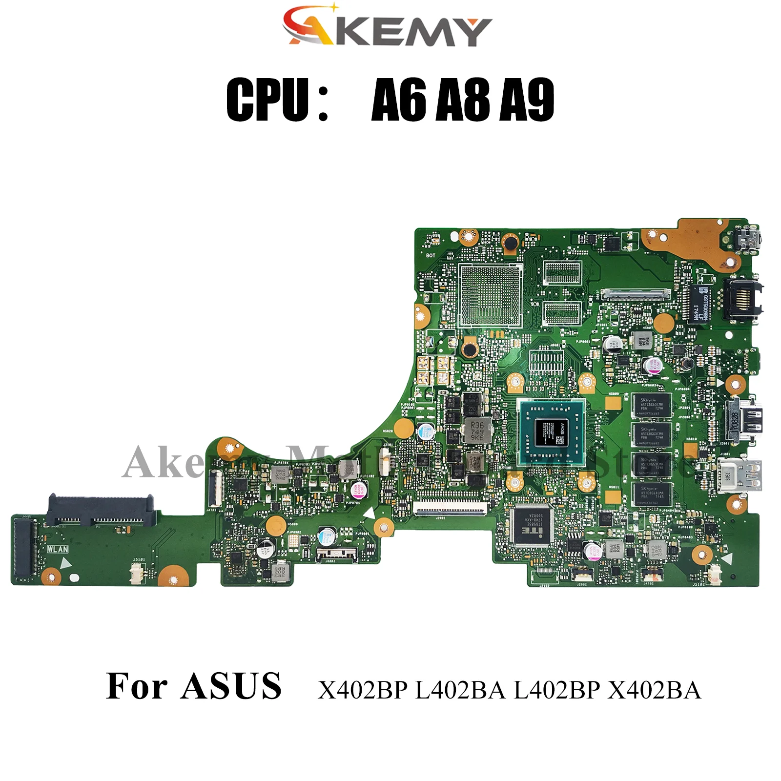 E402BA Материнская плата для ноутбука ASUS EeeBook L402BA E402BP X402BP E402B X402BA E402BA L402BP Материнская плата с процессором A6 A8 A9 тест ОК
E402BA Материнская плата для ноутбука ASUS EeeBook L402BA E402BP X402BP E402B X402BA E402BA L402BP Материнская плата с процессором A6 A8 A9 тест ОК
