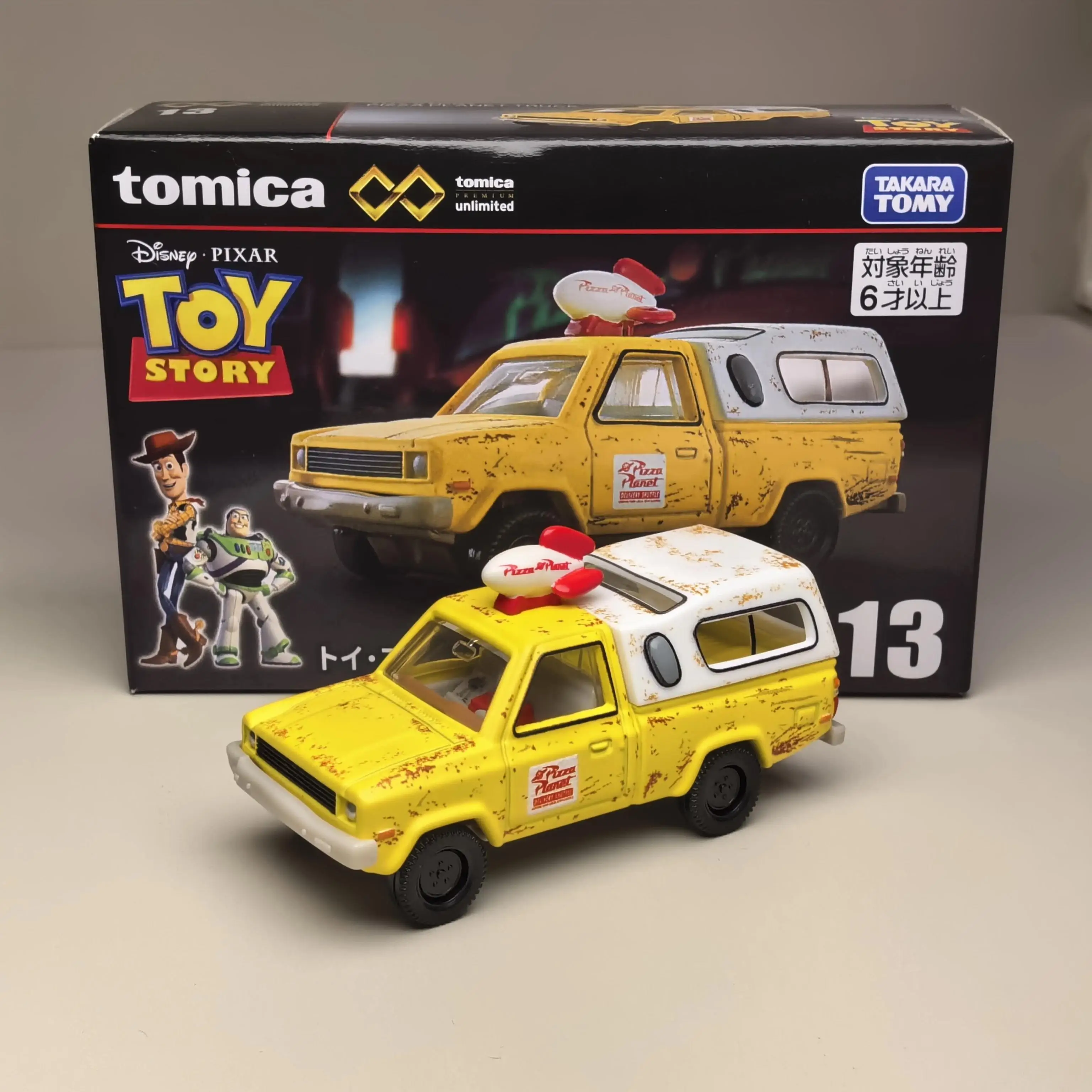 Takara Tomy Tomica1/64 Toy Story Pizza Planet Truck Car Model Replica Series Children Christmas Gifts Boy Toys
Takara Tomy Tomica1/64 Toy Story Pizza Planet Truck Car Model Replica Series Children Christmas Gifts Boy Toys