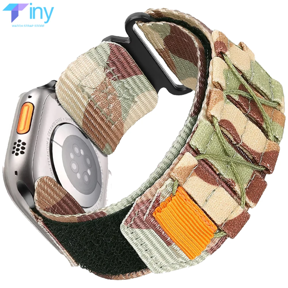 Tactical Nylon Strap for Apple Watch Band Ultra 2 49mm 46mm 44mm 41mm 45mm 38 40mm 42mm Bracelet Iwatch Series 10 9 8 7 6 SE 5 4
Tactical Nylon Strap for Apple Watch Band Ultra 2 49mm 46mm 44mm 41mm 45mm 38 40mm 42mm Bracelet Iwatch Series 10 9 8 7 6 SE 5 4