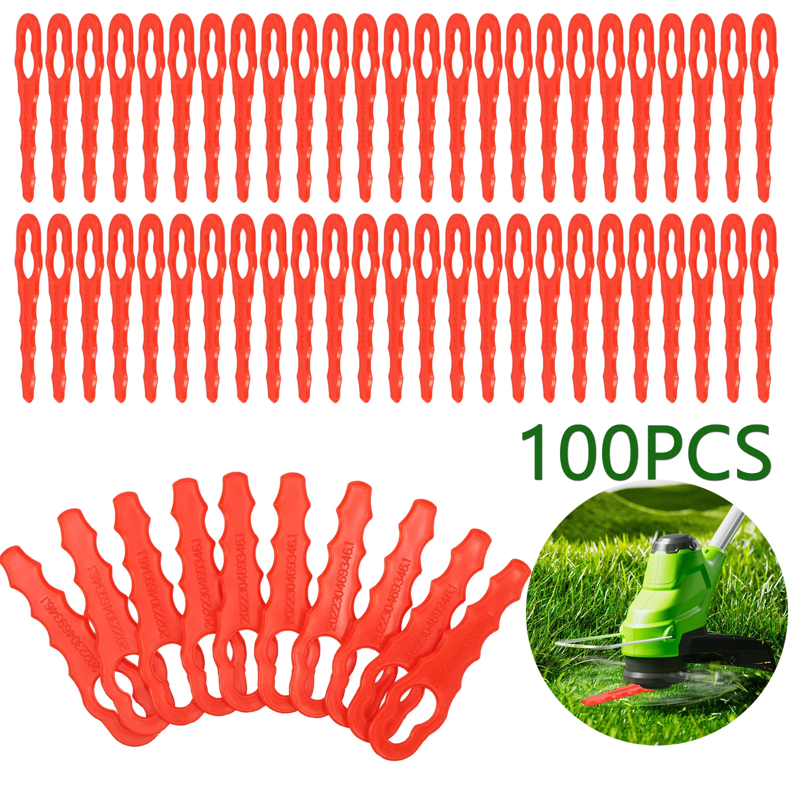 100 шт., пластиковые сменные лезвия, лезвие триммера для газона, аксессуары для триммера для травы, совместимые с Sun Joe 24V GT10 24 RedBack SWIFT
100 шт., пластиковые сменные лезвия, лезвие триммера для газона, аксессуары для триммера для травы, совместимые с Sun Joe 24V GT10 24 RedBack SWIFT
