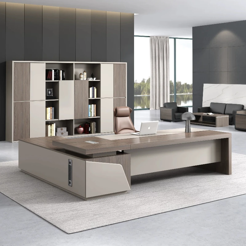 Modern L-shaped Executive Desk With Side Cabinet Luxury Boss Office Desk Large Manager CEO Workstation Wooden Office Furniture
Modern L-shaped Executive Desk With Side Cabinet Luxury Boss Office Desk Large Manager CEO Workstation Wooden Office Furniture