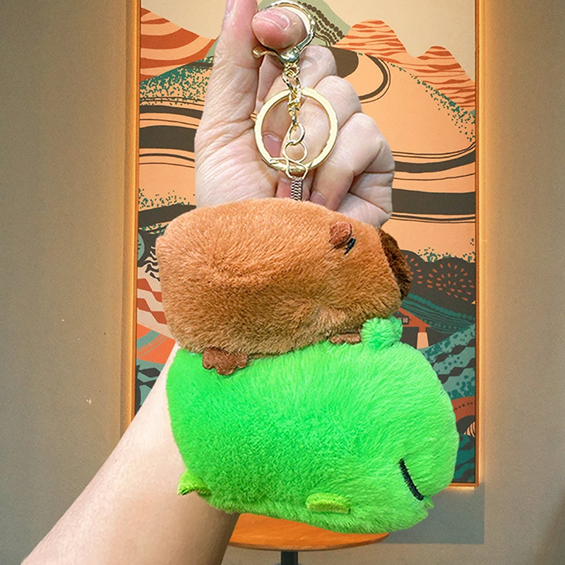 Милая плюшевая капибара с крокодиловым брелком, игрушка, мультяшная капибара, головной убор, аксессуары для кукол капибары, пушистая кукла-животное 
Милая плюшевая капибара с крокодиловым брелком, игрушка, мультяшная капибара, головной убор, аксессуары для кукол капибары, пушистая кукла-животное