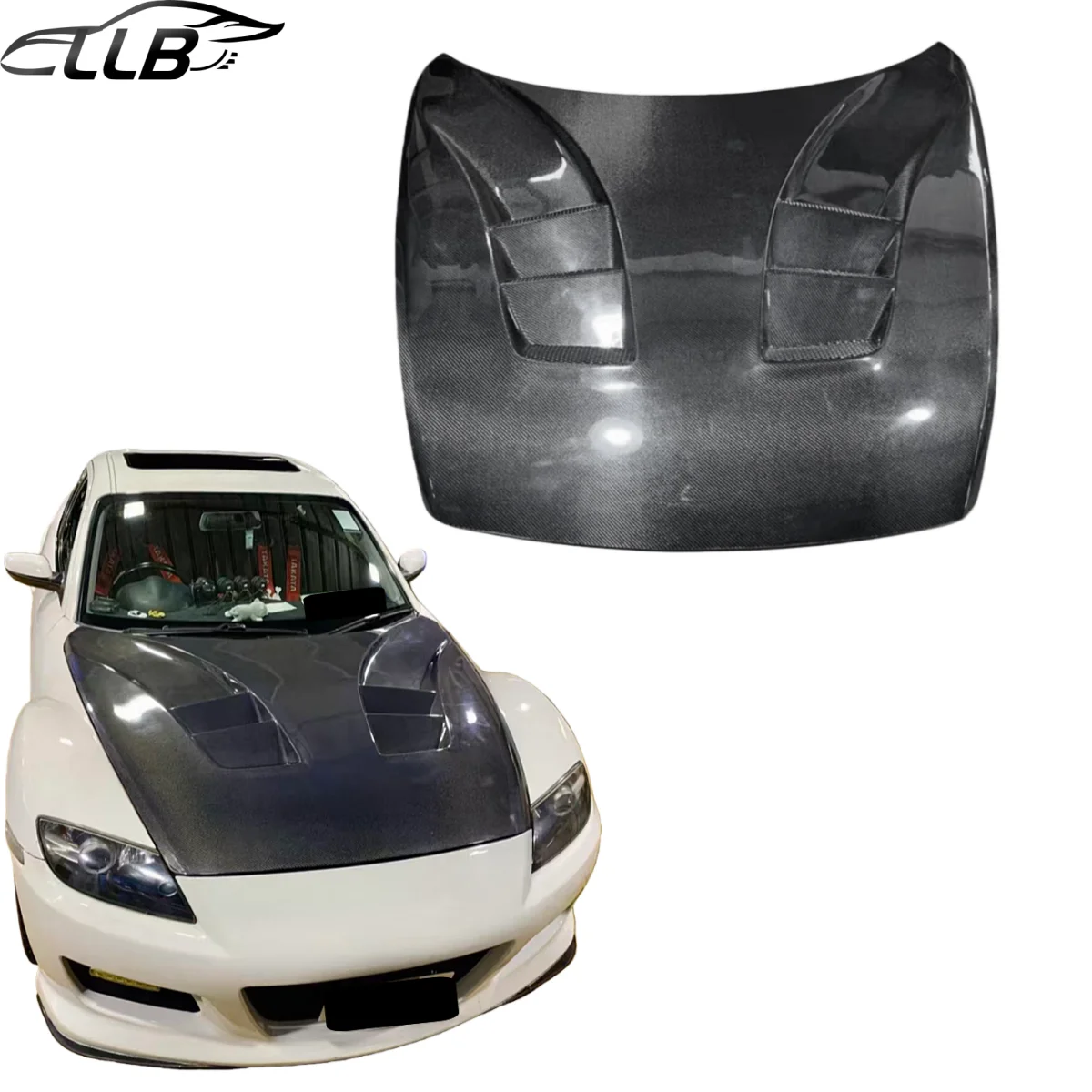 Modified Carbon Fiber Ventilated Heat-Dissipating For Mazdas RX8 2003-2009 Carbon Fiber Engine Hood
Modified Carbon Fiber Ventilated Heat-Dissipating For Mazdas RX8 2003-2009 Carbon Fiber Engine Hood