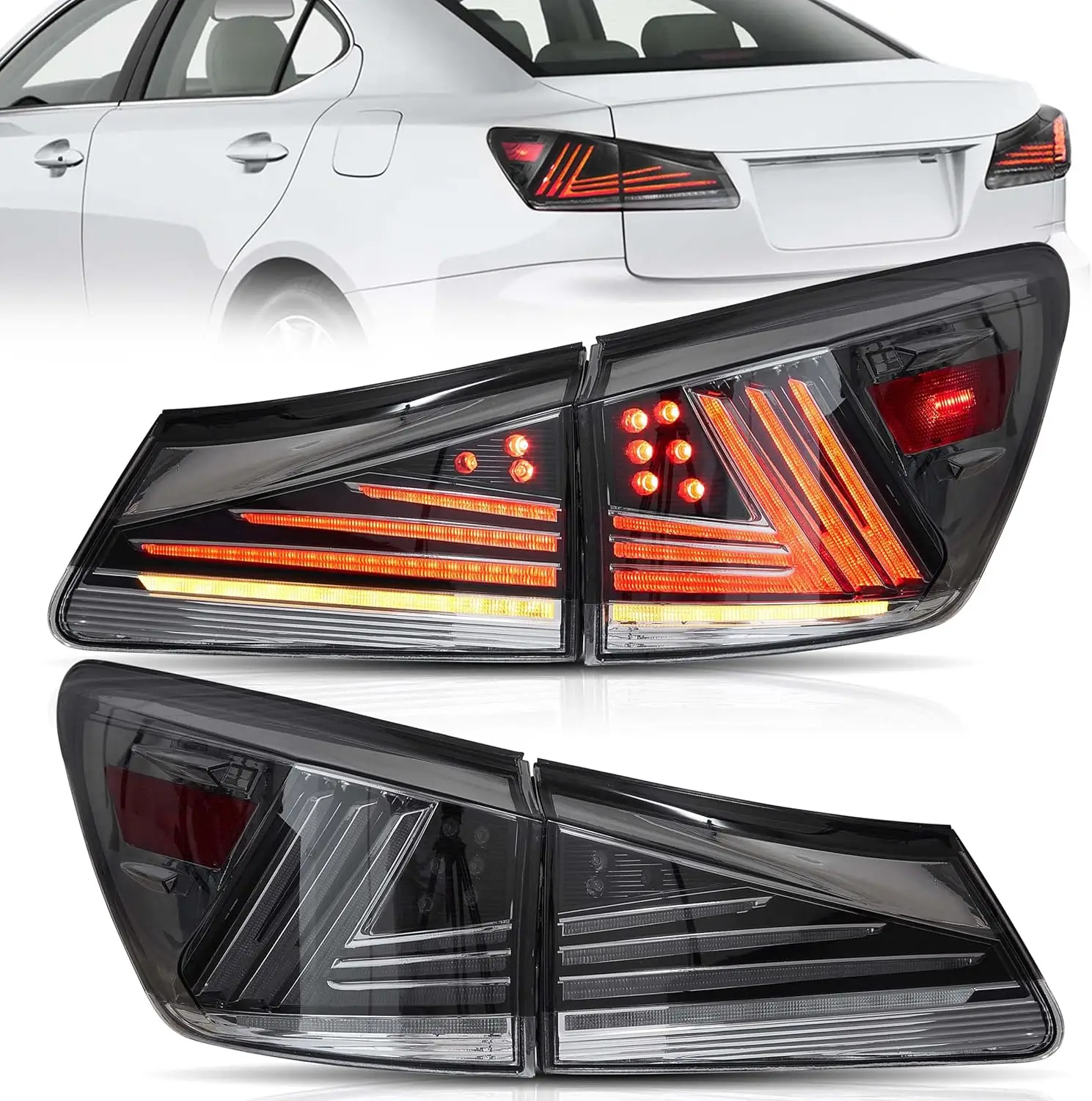 Задние фонари в сборе подходят для Lexus IS250/300 2006-2013, задние фонари W/DRL, задний фонарь с противотуманными огнями и последовательным указателем поворота, дымк
Задние фонари в сборе подходят для Lexus IS250/300 2006-2013, задние фонари W/DRL, задний фонарь с противотуманными огнями и последовательным указателем поворота, дымк