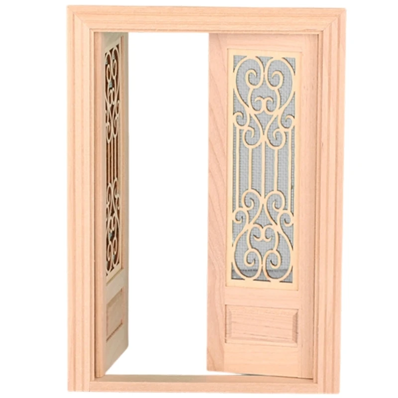 Artistic Unpainted Wooden Dollhouses Double Door Craft 1/12 Size Model 15UB
Artistic Unpainted Wooden Dollhouses Double Door Craft 1/12 Size Model 15UB