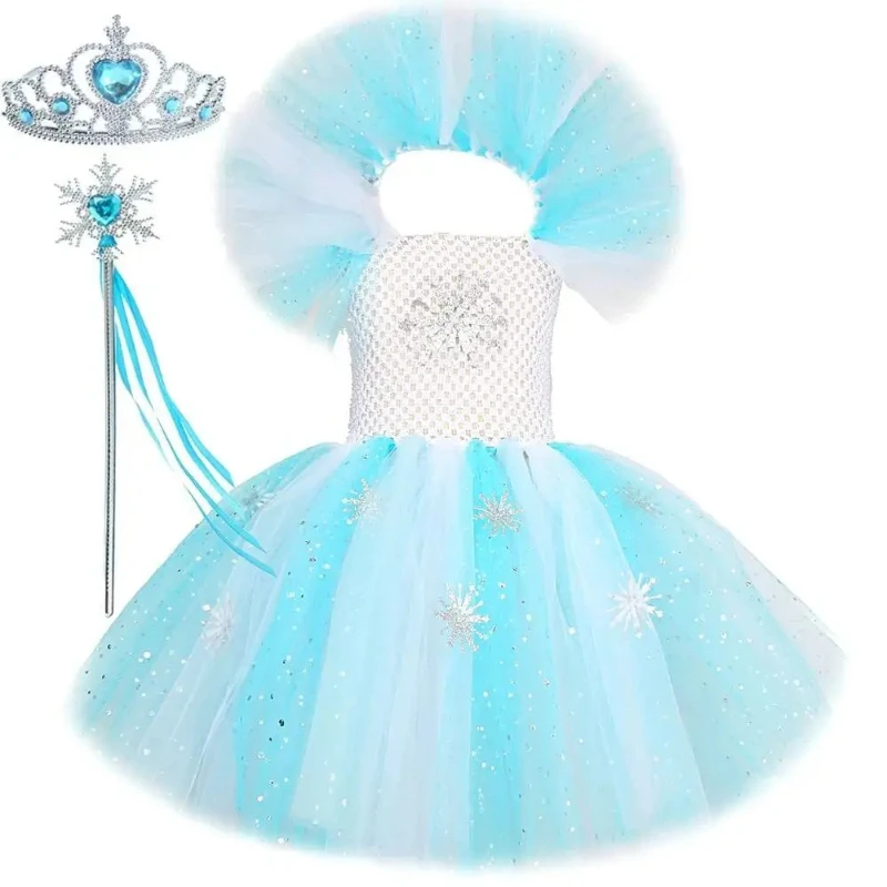 Christmas New Years Costumes for Girls Snow Queen Clothes Glittery Snowflakes Tutu Outfit for Kids Sparkly Princess Dresses
Christmas New Years Costumes for Girls Snow Queen Clothes Glittery Snowflakes Tutu Outfit for Kids Sparkly Princess Dresses