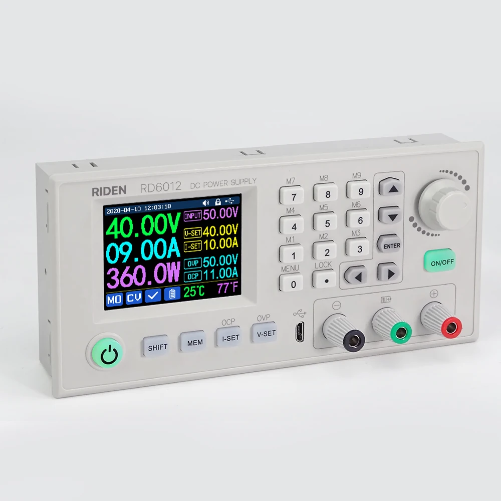 RD6012 RD6012W USB WiFi DC-DC Voltage Current Step Down Power Supply Module Buck Voltage Converter Voltmeter 60V 12A
RD6012 RD6012W USB WiFi DC-DC Voltage Current Step Down Power Supply Module Buck Voltage Converter Voltmeter 60V 12A