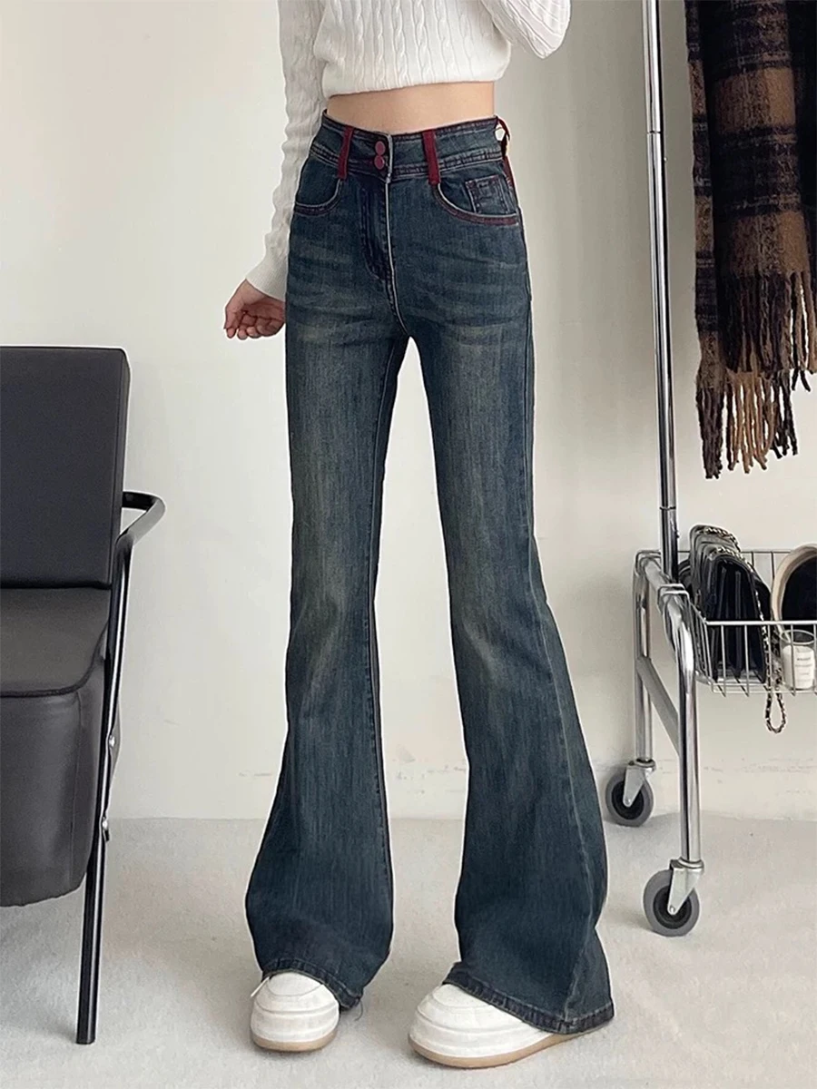 High Waist Slimming Straight Leg Denim Jeans Women's Spring Autumn plus Size Elastic Micro Flared Bootcut Pants for Pear Shap...
High Waist Slimming Straight Leg Denim Jeans Women's Spring Autumn plus Size Elastic Micro Flared Bootcut Pants for Pear Shap...