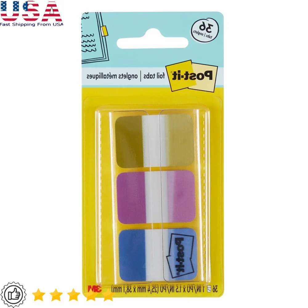 Iridescent Color Coding Tabs 1in x 1.5in 36 Pack Writable Removable Organizing Stickers Binders Notebooks Planners
Iridescent Color Coding Tabs 1in x 1.5in 36 Pack Writable Removable Organizing Stickers Binders Notebooks Planners