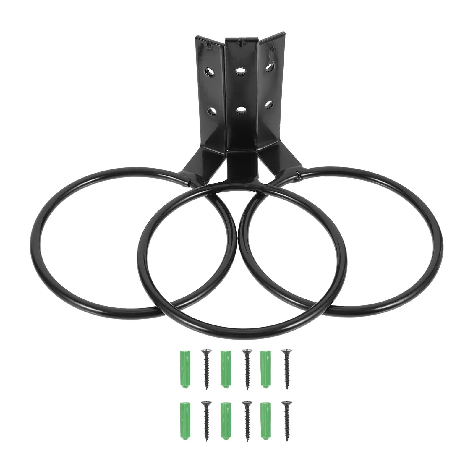 3 Pcs Plant Wall Hanging Ring Iron Flower Pot Rack Vertical Gardening Space Saving Hollow Design Sturdy Material Planter Holder
3 Pcs Plant Wall Hanging Ring Iron Flower Pot Rack Vertical Gardening Space Saving Hollow Design Sturdy Material Planter Holder