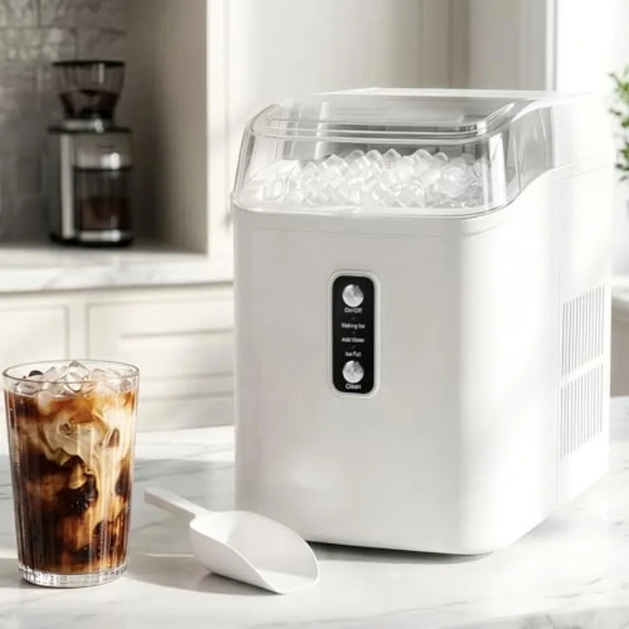 Nugget Ice Maker Countertop, 6-Min Fast Chewable Pellet Ice, 24lbs/24H Portable Ice Machine with Self-Cleaning, Ice Full and Lo
Nugget Ice Maker Countertop, 6-Min Fast Chewable Pellet Ice, 24lbs/24H Portable Ice Machine with Self-Cleaning, Ice Full and Lo