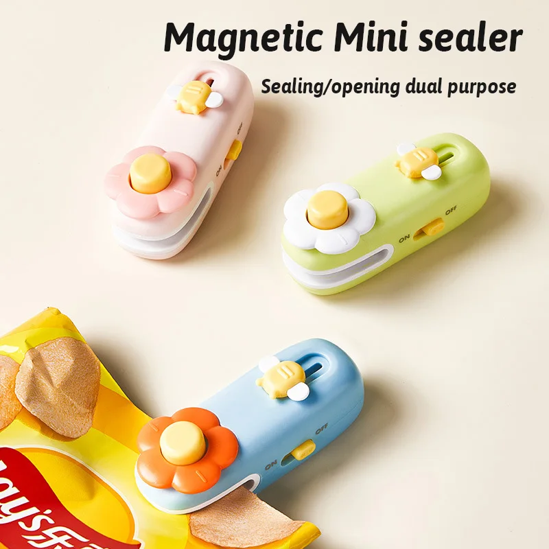 Mini Sealer Magnetic Vacuum Bag Sealing Machine Packaging Insulated Plastic Food Bag Portable Snack Packaging Kitchen Tools
Mini Sealer Magnetic Vacuum Bag Sealing Machine Packaging Insulated Plastic Food Bag Portable Snack Packaging Kitchen Tools