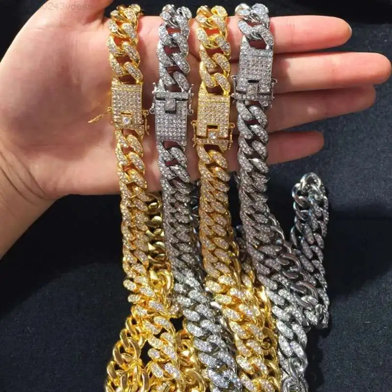 Gold iced out cuban link chain jewelry hiphop miami men cuban chain necklace jewelry cuban link jewelry chain
Gold iced out cuban link chain jewelry hiphop miami men cuban chain necklace jewelry cuban link jewelry chain