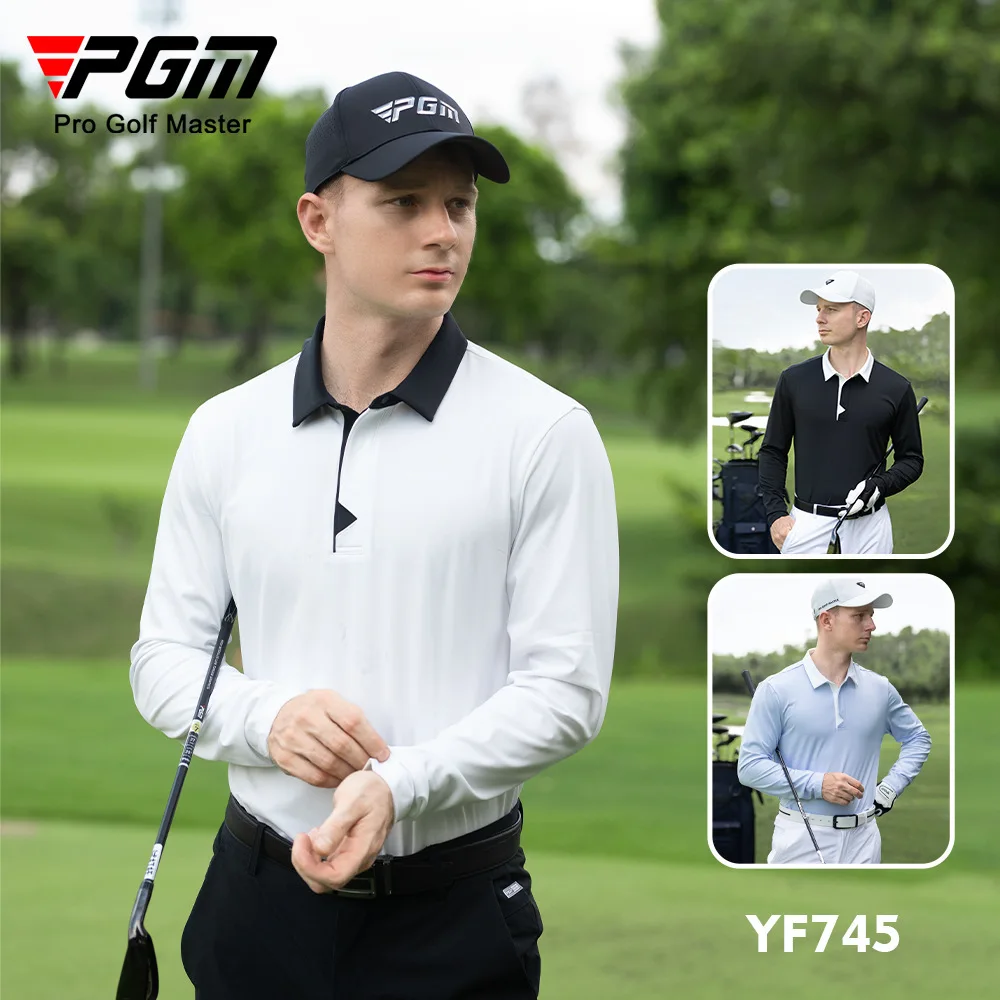 PGM golf clothing men's long-sleeved T-shirt sports top soft and comfortable breathable lapel golf men's jersey women
PGM golf clothing men's long-sleeved T-shirt sports top soft and comfortable breathable lapel golf men's jersey women