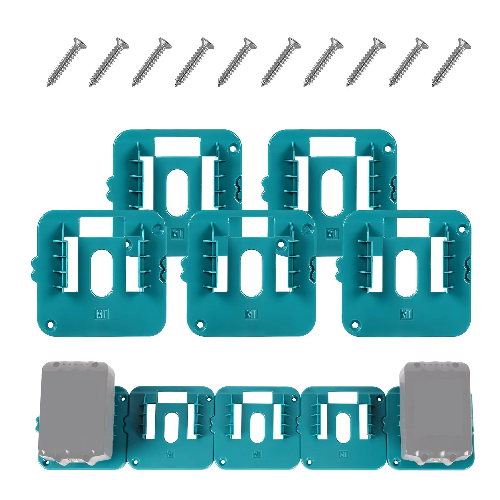 5 Pack Battery Holder for Makita 18V Battery Wall Mounts Dock Battery Tool Holder for BL1860 BL1850 BL1840 BL1830 Storage
5 Pack Battery Holder for Makita 18V Battery Wall Mounts Dock Battery Tool Holder for BL1860 BL1850 BL1840 BL1830 Storage
