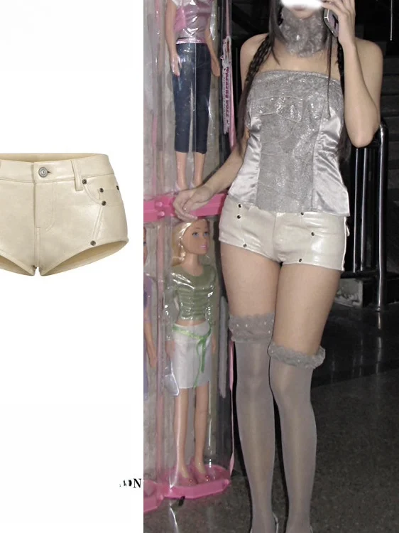 Ultra-Short Oil Wax Sensation Leather Pants Women's Retro Sexy Hot Girl Low Waist Slimming A-Line Wraparound Hot Pants
Ultra-Short Oil Wax Sensation Leather Pants Women's Retro Sexy Hot Girl Low Waist Slimming A-Line Wraparound Hot Pants