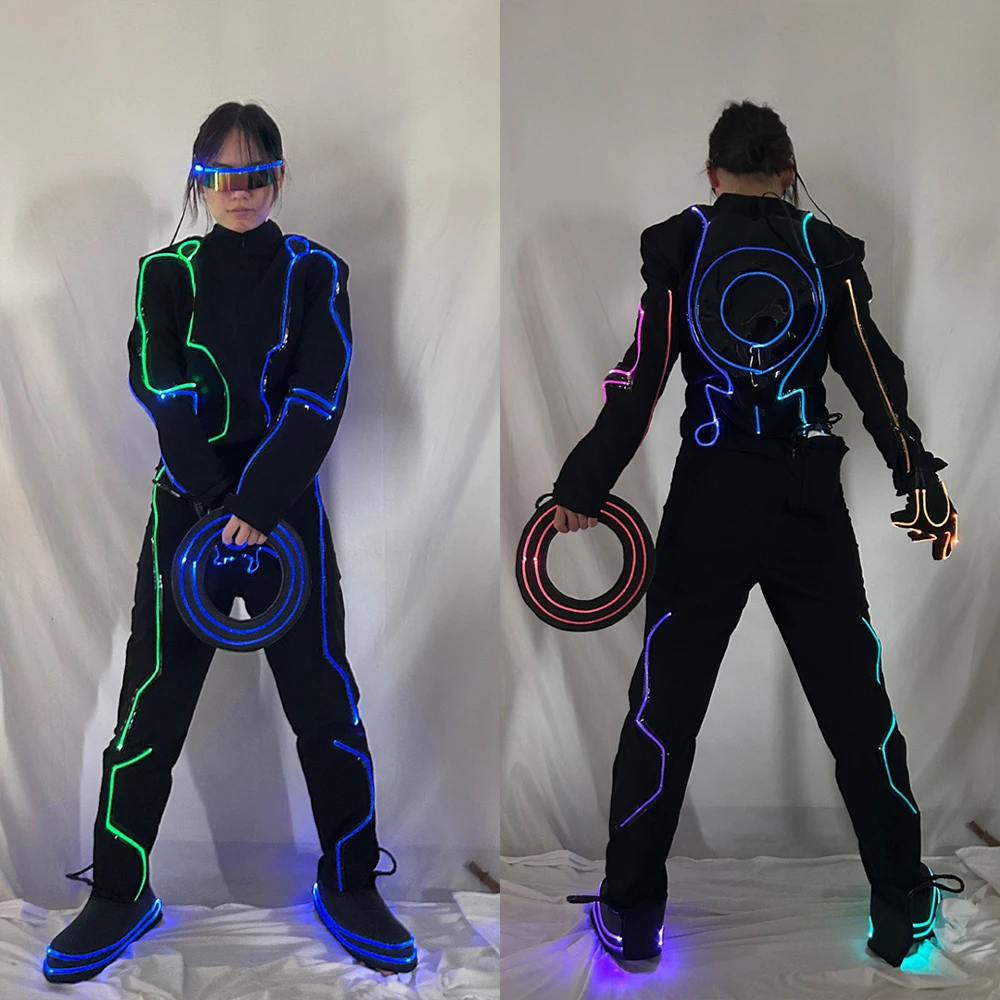 Волоконно-оптический светодиодный светящийся костюм, электронная сценическая одежда, флуоресцентная танцевальная одежда для ночных клубов, баров, вечеринок - регулируемая подсветка
Волоконно-оптический светодиодный светящийся костюм, электронная сценическая одежда, флуоресцентная танцевальная одежда для ночных клубов, баров, вечеринок - регулируемая подсветка