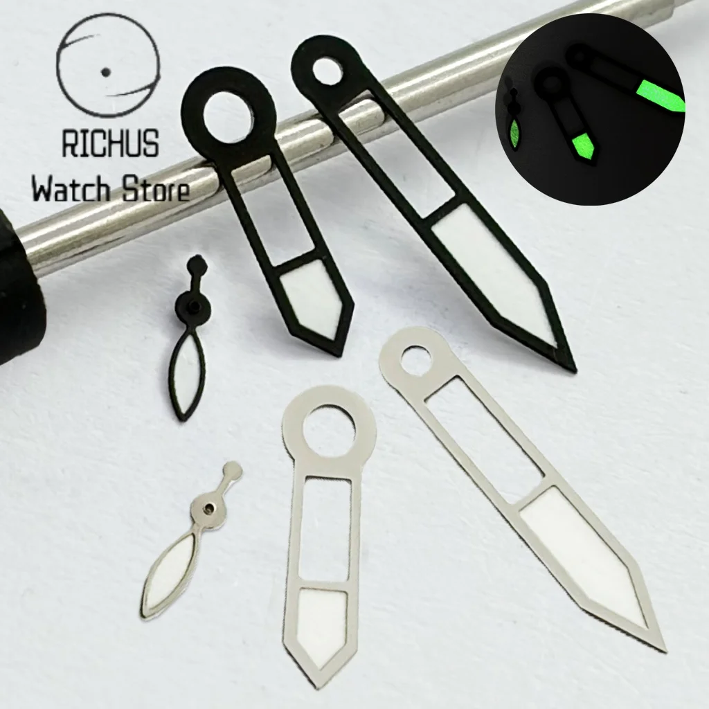 RICHUS ETA6497 Silver/Black Watch Pointer Green Night Light Fit ETA 6497 6498 ST3600 3620 Movement Mechanical Watch Parts
RICHUS ETA6497 Silver/Black Watch Pointer Green Night Light Fit ETA 6497 6498 ST3600 3620 Movement Mechanical Watch Parts