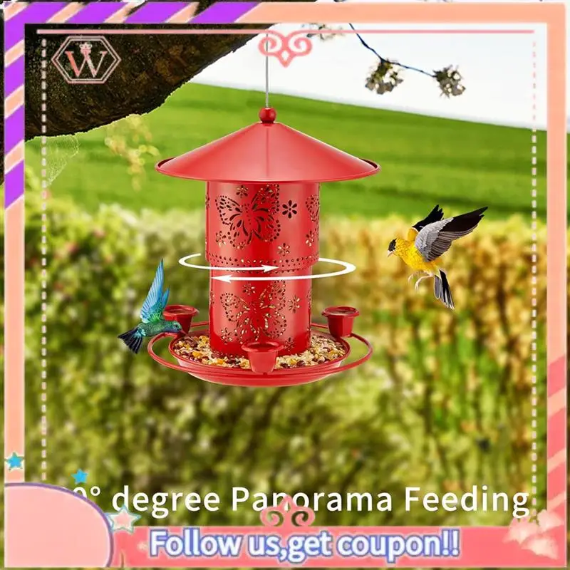 Upgraded Outdoor Hanging Metal Double Layer Bird Feeder Bird Water Feeder Anti-Squirrel
Upgraded Outdoor Hanging Metal Double Layer Bird Feeder Bird Water Feeder Anti-Squirrel