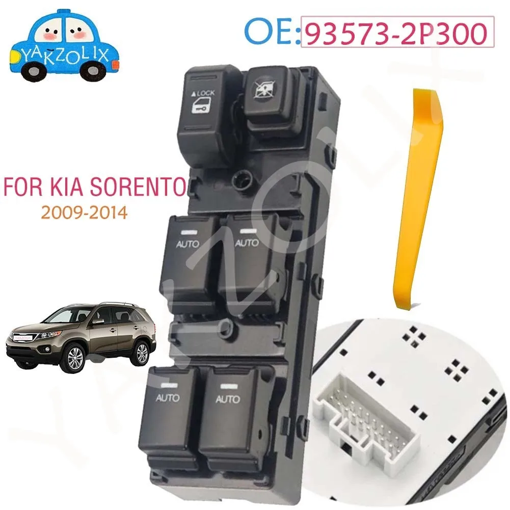 For KIA Sorento 2009 2010 2011 2012 2013 2014 LHD Master Driver Side Electric Power Lifter Window Switch Button 93573-2P300
For KIA Sorento 2009 2010 2011 2012 2013 2014 LHD Master Driver Side Electric Power Lifter Window Switch Button 93573-2P300