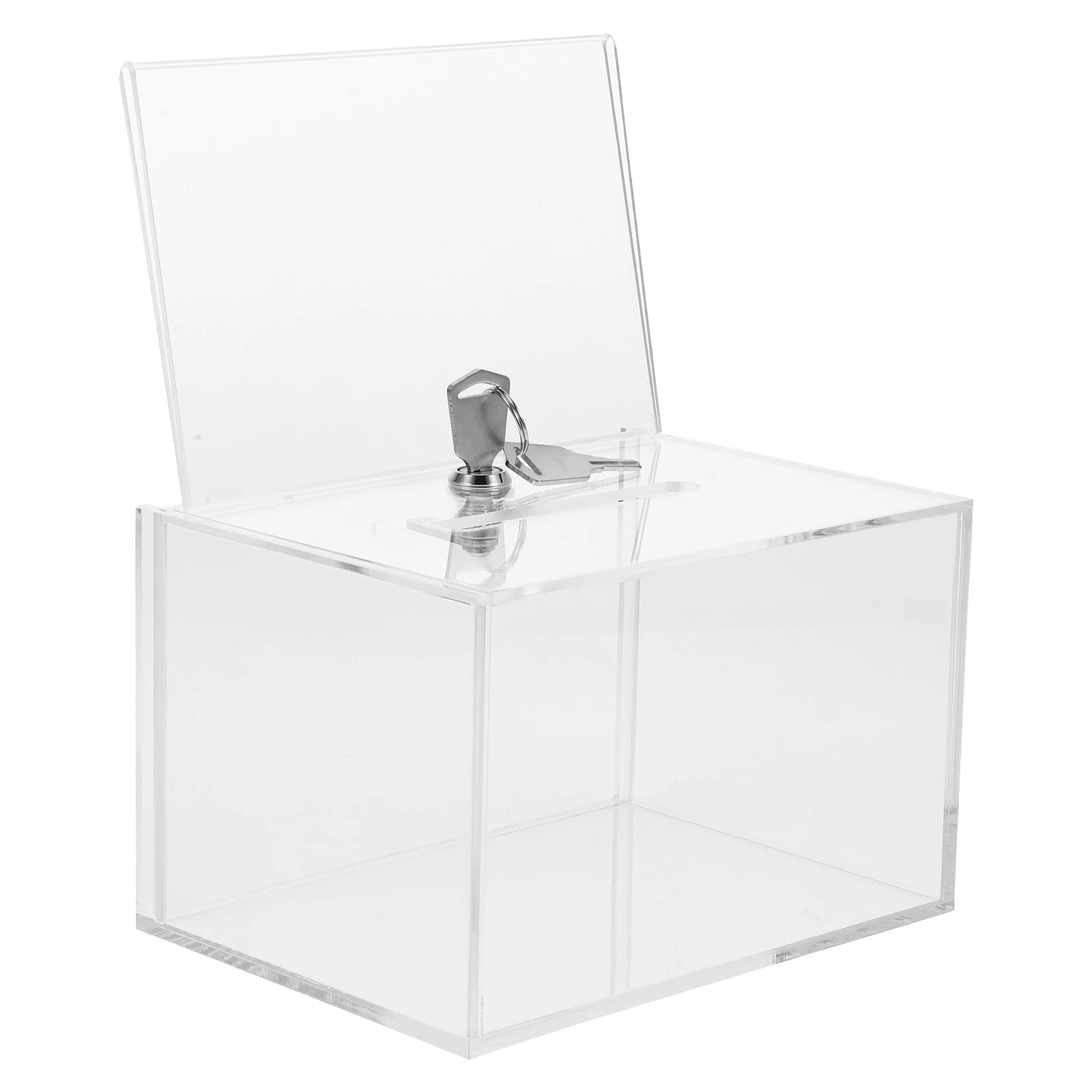 Transparent Donation Box Acrylic Material Lock Design Fundraising Suggestion Voting Ballot Container Money Slot Letters
Transparent Donation Box Acrylic Material Lock Design Fundraising Suggestion Voting Ballot Container Money Slot Letters