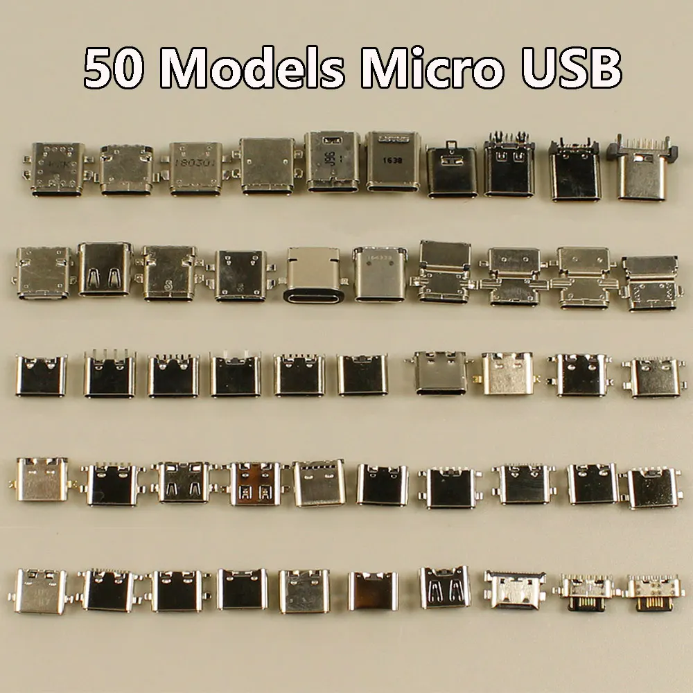 50 models Micro mini USB Connector Mini Jack Socket Power Charging Port Replacement Tail For Samsung Huawei Lenovo ZTE HTC Meizu
50 models Micro mini USB Connector Mini Jack Socket Power Charging Port Replacement Tail For Samsung Huawei Lenovo ZTE HTC Meizu