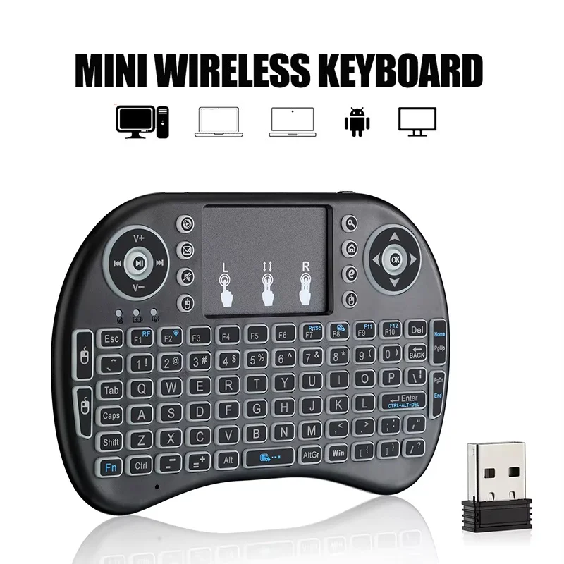 Mini Wireless Keyboard 2.4G No Backlit Air Mouse Touchpad Remote For PC Laptops Android TV Keyboard Accessory Remote Accessories
Mini Wireless Keyboard 2.4G No Backlit Air Mouse Touchpad Remote For PC Laptops Android TV Keyboard Accessory Remote Accessories