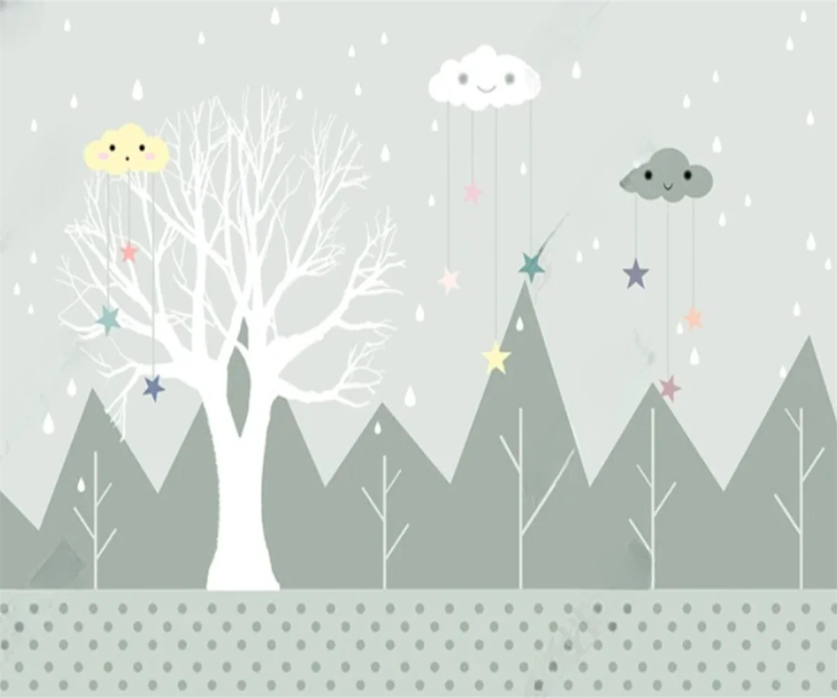 Customized Wallpaper Large cartoon wall painting starry sky Geometric Mountains children's room interior background wallpaper
Customized Wallpaper Large cartoon wall painting starry sky Geometric Mountains children's room interior background wallpaper