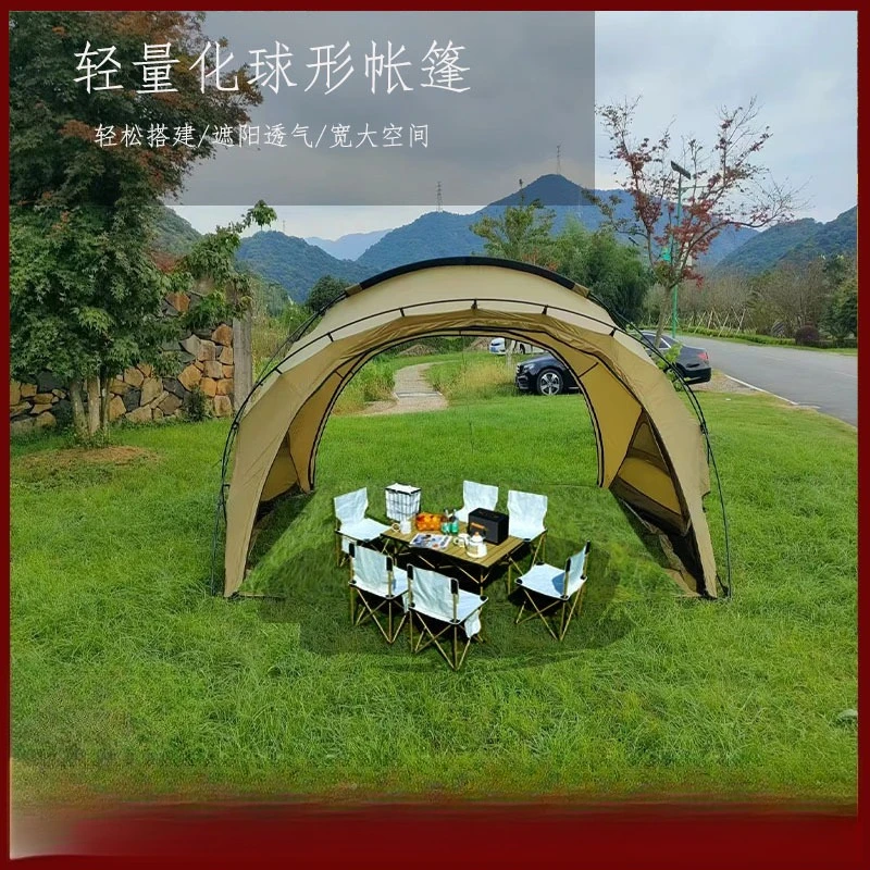 Легкая просторная купольная палатка - водонепроницаемая, ветрозащитная, солнцезащитная сферическая палатка для кемпинга на открытом воздухе
Легкая просторная купольная палатка - водонепроницаемая, ветрозащитная, солнцезащитная сферическая палатка для кемпинга на открытом воздухе