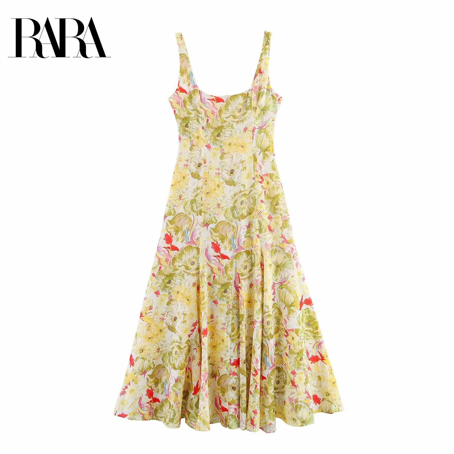 RARA2025 Summer New Arrivals Women's Casual Fashion Flower Printed Suspender Long Skirt A-line Midi Dress
RARA2025 Summer New Arrivals Women's Casual Fashion Flower Printed Suspender Long Skirt A-line Midi Dress