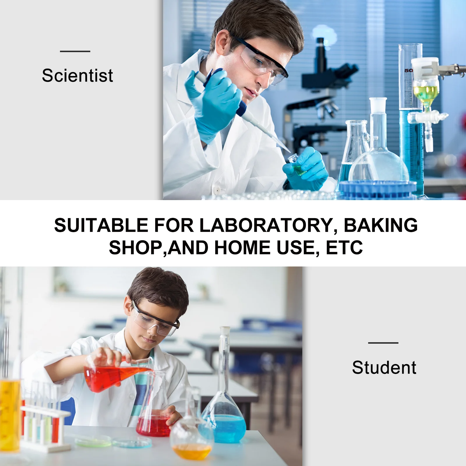 3Pcs Scientific Laboratory Glass Graduated Cylinders Beakers Conical Flask Measuring Device for Acid Base Resistant Experiment
3Pcs Scientific Laboratory Glass Graduated Cylinders Beakers Conical Flask Measuring Device for Acid Base Resistant Experiment