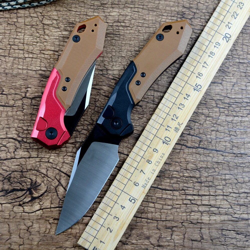 KS 7851 Outdoor Folding Knife Copper Washer 440 Blade Aluminum G10 Handle Survival EDC Pocket Knives
KS 7851 Outdoor Folding Knife Copper Washer 440 Blade Aluminum G10 Handle Survival EDC Pocket Knives