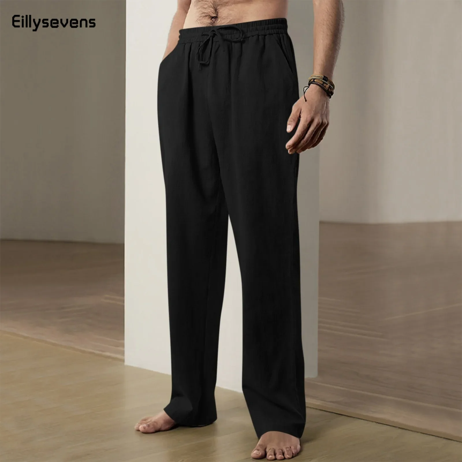 New Loose Linen Wide Men Pants Trousers Oversize Linens Streetwear Male Spring Yoga Pants Casual Men Clothing Sweatpants
New Loose Linen Wide Men Pants Trousers Oversize Linens Streetwear Male Spring Yoga Pants Casual Men Clothing Sweatpants