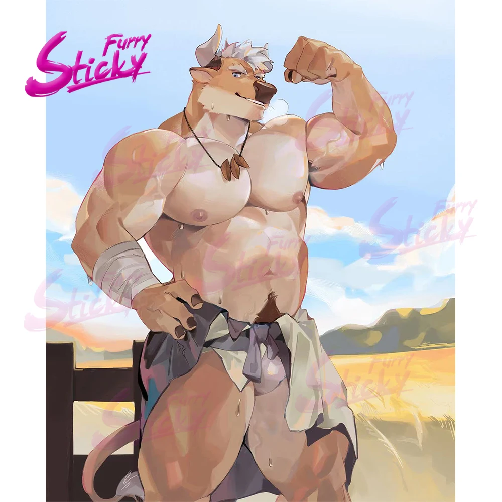 Furry Sticky Muscle Cow Furry NSFW Sticker Car Sticker Car Decal for Trunk Laptop Wall Door Window Stickers 
Furry Sticky Muscle Cow Furry NSFW Sticker Car Sticker Car Decal for Trunk Laptop Wall Door Window Stickers